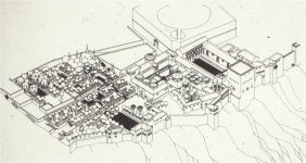Plano de la alcazaba de la Alhambra