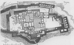 Plano Palacio de Tirinto