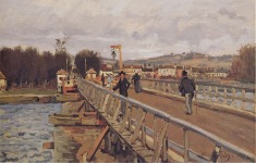 Alfred Sisley, Footbridge at Argenteuil, 1872