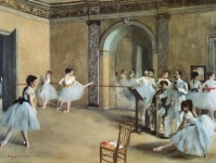 Edgar Degas, El Foyer del ballet en la ópera,  1872