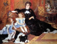 Pierre Auguste Renoir,  Madame Chapentier y sus hijos, 1878