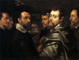 Peter Paul Rubens, Autorretrato entre amigos de Mantua, 1602-1605, Colonia, Wallraf-Richartz-Museum y Fondation Corboud 