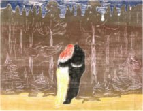 Munch, A través del bosque, 1915.
