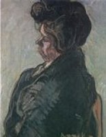 Figura femenina, 1901, óleo sobre tela, 75 x54 cm. Col. Vda. J. Valentí, Barcelona