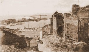Fotografía antigua de la Alcazaba
