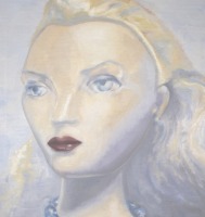 Chema Cobo, Fraulein (Nueva identidad) Óleo sobre lienzo 180 x 110 cm. (Detalle)