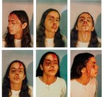 Ana Mendieta, " Autorretrato con sangre" (Iowa), 1973