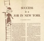 Illustration by Andy Warhol for “Success is a Job in New York” from Glamour Magazine, September 1949