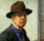 1925-30 'Autorretrato', óleo sobre lienzo, 64'1 x 52'4 cm., Whitney Museum de Nueva York [Detalle]