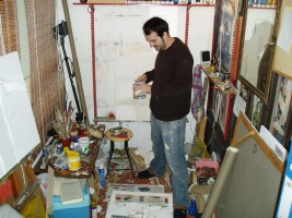 Marc Montijano Cañellas en su estudio