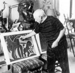 Picasso pintando