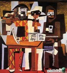 PICASSO, Pablo, Tres músicos, 1921, Oleo sobre lienzo, 203 x 188 cm., Museo de Arte de Filadelfia