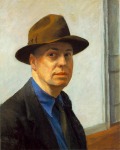 HOPPER, Edward, Autorretrato, 1925-30,  óleo sobre lienzo, 64'5 x 52'4 cm., Whitney Museum of American Art, Nueva York