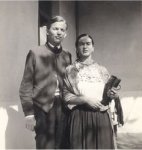 Juan O'Gorman con Frida Kahlo