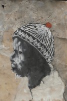 Miquel Barceló, Ogobara au bonnet, Afrique, (Ogobara with a hat, Africa), 2005, Mixed media on paper, 75 x 51 cm, Private Collection