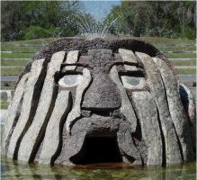 Cabeza de de Tláloc, dios del agua