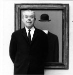 Fotografía de Magritte por Lothar Wolleh, 1967