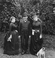 Tía Minn, tío Oswald y Alice Austen, ca. 1884-85. Colección de la ciudad histórica de Richmond