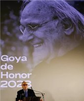 Fernando Méndez-Leite, durante el anuncio del Goya de Honor a Carlos Saura