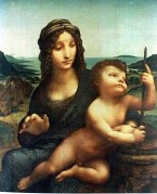 'La Madonna del huso', atribuido al pintor renacentista Leonardo da Vinci (1452-1519)