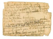 El manuscrito fechado el 18 de octubre de 1929 en Nueva York, el único original del poema 'Crucifixión'