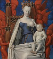 La Virgen con el Niño y ángeles, una obra maestra del artista francés del primer Renacimiento, Jean Fouquet