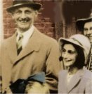Otto Frank con su hija Ann