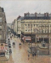 Rue St. Honoré, aprés-midi. Effet de pluie (Calle St. Honoré por la tarde. Efecto de lluvia), 1897 de Camille Pissarro