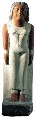 'La princesa Nafrat', esculpida en piedra caliza coloreada, data de la V dinastía faraónica (2.465-2.323 a. C.).
