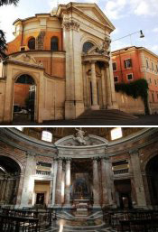 La iglesia de San Andrea del Quirinale en Roma