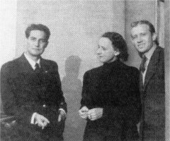 Octavio Paz, María Zambrano y Rafael Sardina, en 1939
