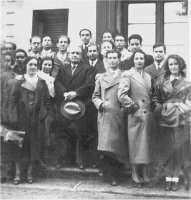 María Zambrano con Ortega y Gasset y otros compañeros